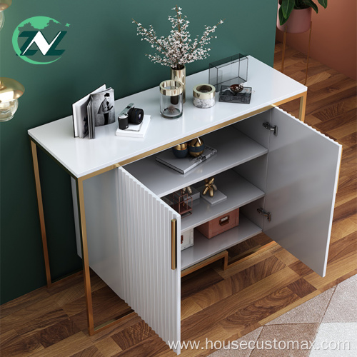 Wood Side Cabinet Storage Sideboard Cabinet Table Cabinet